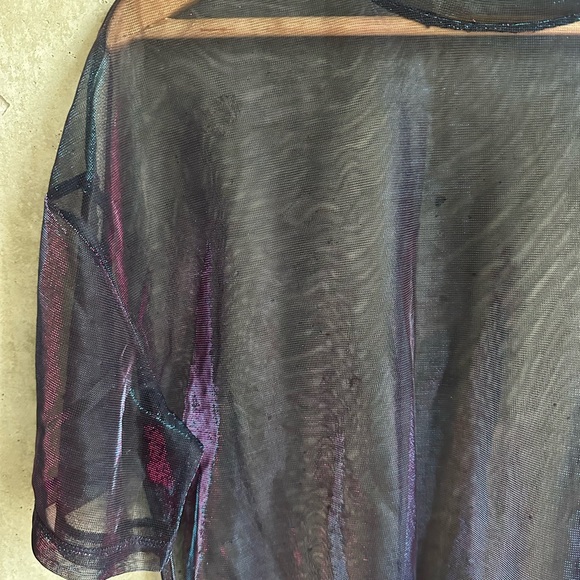 Sheer iridescent H&M oversized tee - Picture 2 of 2